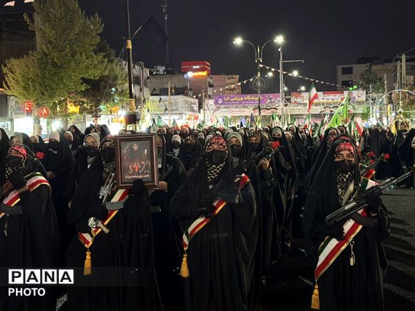 رزمایش دختران «جانفدا ایران» در شهرستان ساوجبلاغ 
