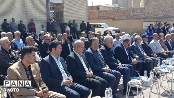  آیین کلنگ‌زنی مدرسه ۶ کلاسه خیرساز در خسروشاه
