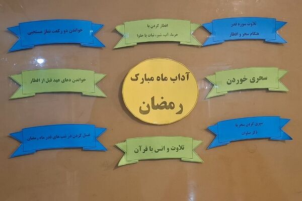 محفل انس با قرآن دبیرستان و هنرستان حدیث کساء ناحیه یک ری به مناسبت ماه مبارک رمضان