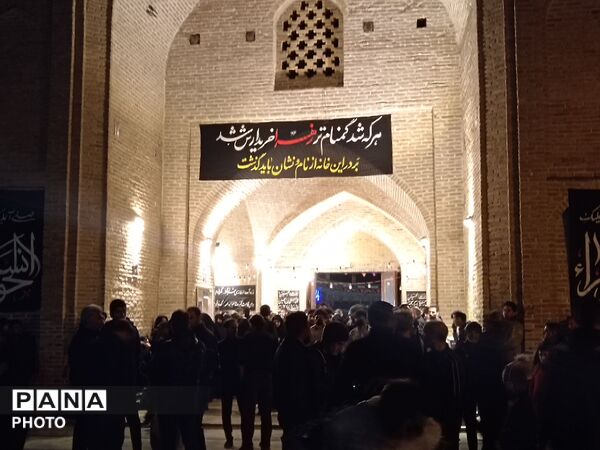 مراسم عزاداری برای شهادت امام خامنه ای در نیشابور 