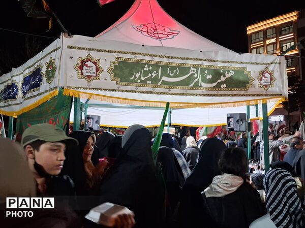 خدمات رسانی موکب های مردمی حسینه فضل نیشابور
