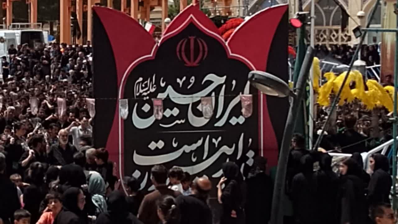 عزاداری عاشورای حسینی در امامزاده شاهرضا(ع) شهرضا با حضور هیات مذهبی