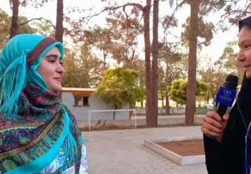دانش‌آموزان شرکت‌کننده در جشنواره فرهنگی و هنری «امید فردا» از حس و حال خود می‌گویند