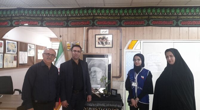 روایتی از مدارس ناحیه ۴ کرج در مسیر خدمت به زائران رهبر شهید