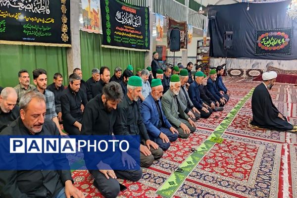 مراسم عزاداری شب تاسوعای حسینی در مسجد جامع شهر بار
