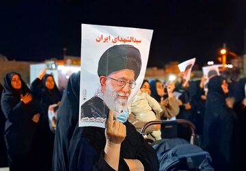 مراسم بزرگ عزاداری به شهادت جانسوز حضرت آیت‌الله امام خامنه ای در باشت