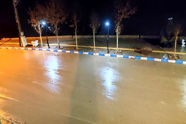 طنین ترانه باران زمستانی در آسمان شهر بار نیشابور 