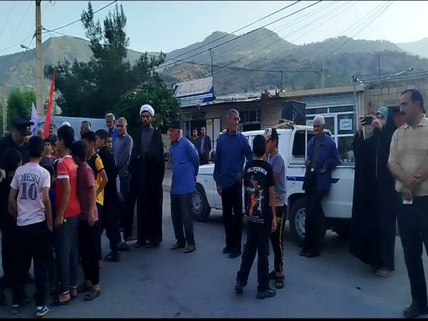 استقبال پر شور مردم چاروسا از کاروان خدام رضوی