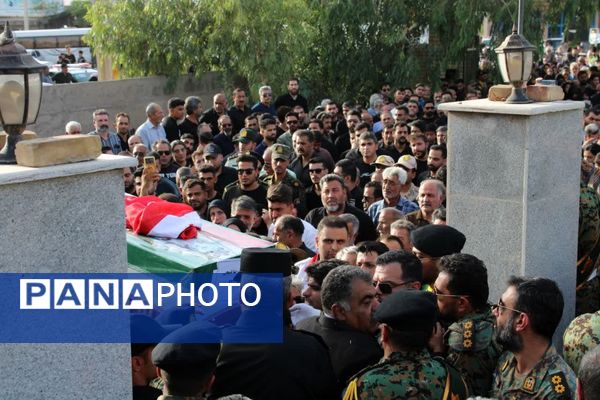 وداع باشکوه مردم دو استان با پیکر شهیدان اقتدار