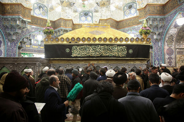 مراسم عزاداری سالروز شهادت امام هادی(ع) در حرم حضرت معصومه(س)