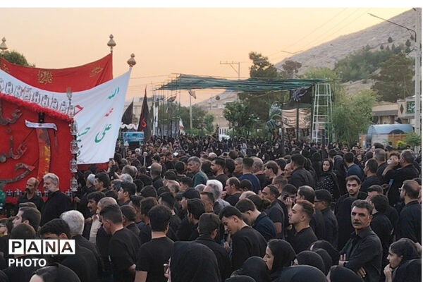 سوگ و ارادت عزاداران حسینی در شهر صغاد