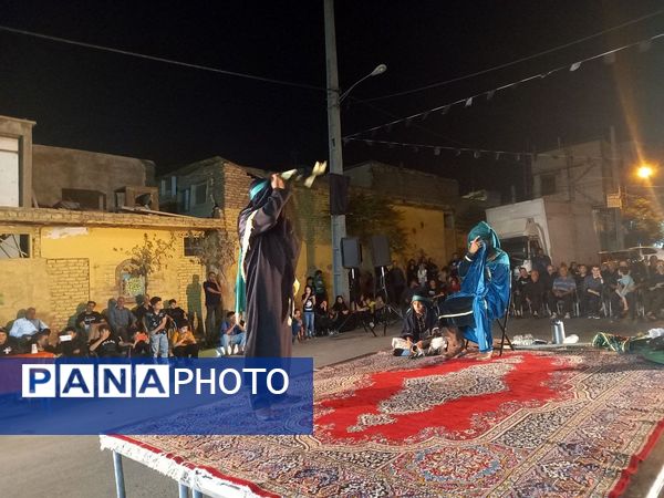 مراسم تعزیه خوانی شهادت حضرت عباس  در قیامدشت