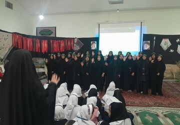 مراسم شهادت حضرت فاطمه زهرا (س) در دبستان پیروزی سمنان