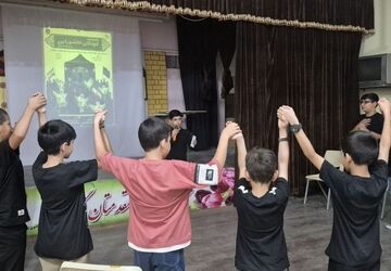 برگزاری مراسم کودکان عاشورایی در کانون پرورش فکری کودکان و نوجوانان کاشمر