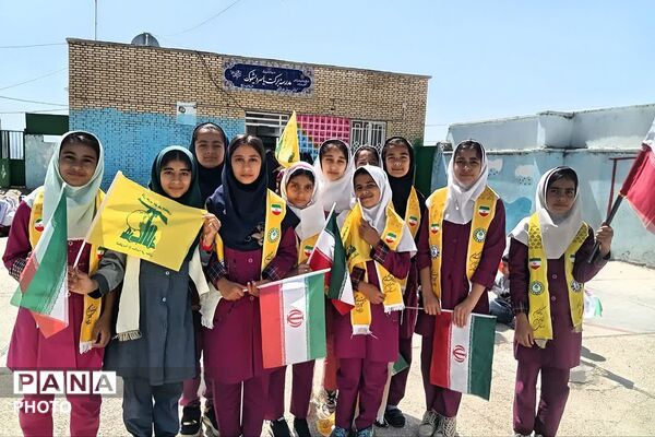 نقاشی‌های دانش‌آموزان دیشموک، به یاد شهدای دانش‌آموز مدرسه شجره طیبه میناب