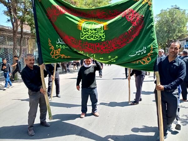 مراسم اربعین حسینی با حضور پرشور مردم باخرز برگزار شد