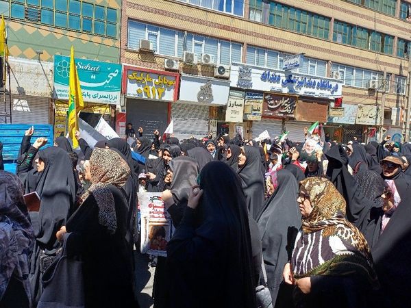 خروش مردم روزه‌دار و انقلابی ملارد در راهپیمایی روز قدس 