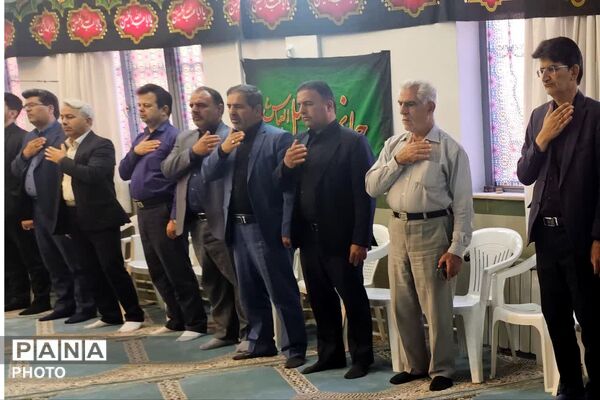 دومین روز از آیین سوگواری سالار شهیدان در اداره‌کل آموزش‌وپرورش فارس