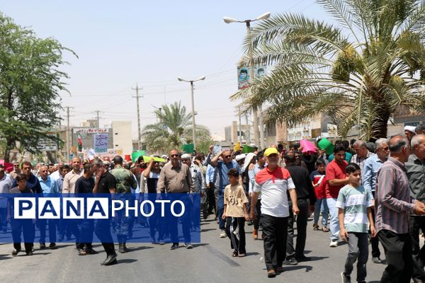 فریاد «مرگ بر اسرائیل» در لامرد طنین انداز شد