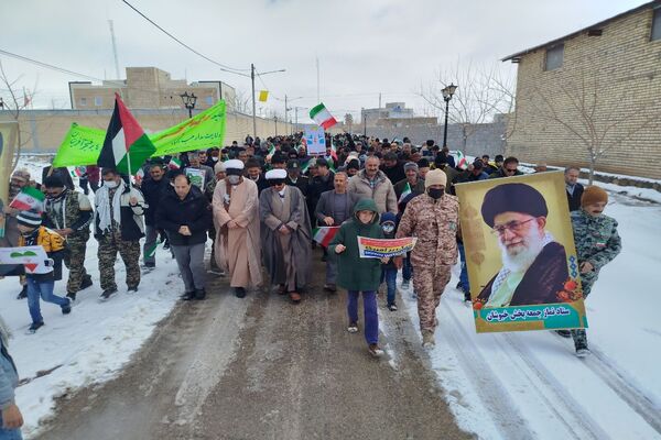راهپیمایی ۲۲ بهمن در شهر تیتکانلو 