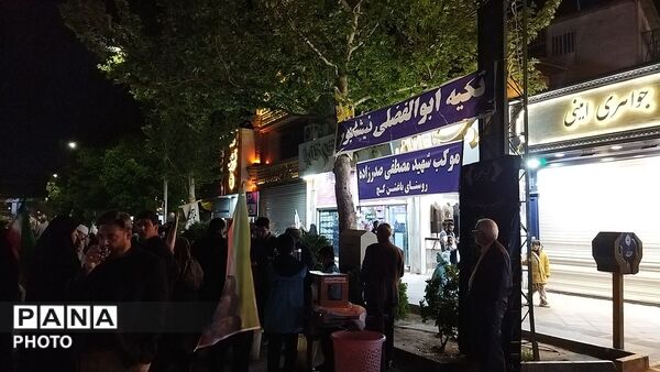 گذری بر فعالیت موکب مردمی مصطفی صدر زاده در چهل و هشتمین شب از اجتماعات 