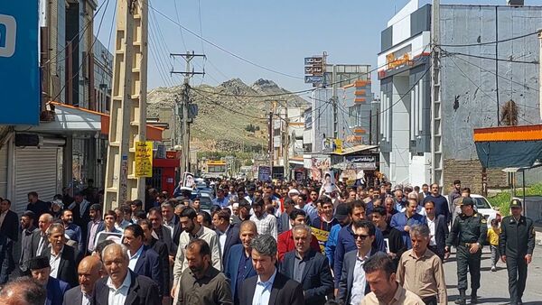 راهپیمایی روزجهانی قدس در شهرستان آبدانان 