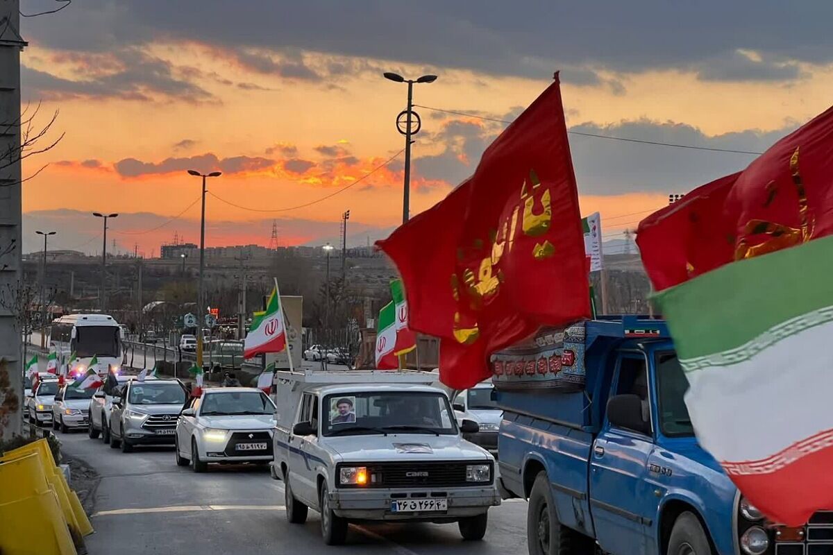 رژه خودرویی اقتدار ولایت‌مداران شهرستان شهید پرور فیروزکوه