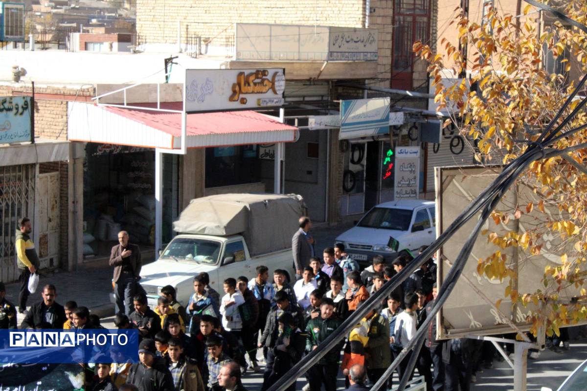 دسته عزاداری نوگلان فاطمی در شهرستان بن 