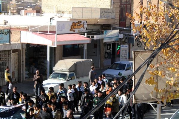 دسته عزاداری نوگلان فاطمی در شهرستان بن 