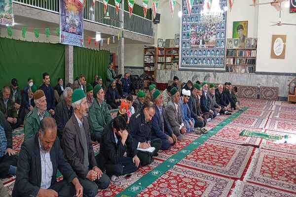 اقامه نماز عبادی،سیاسی جمعه همزمان با ایام دهه فجر در شهر بار نیشابور