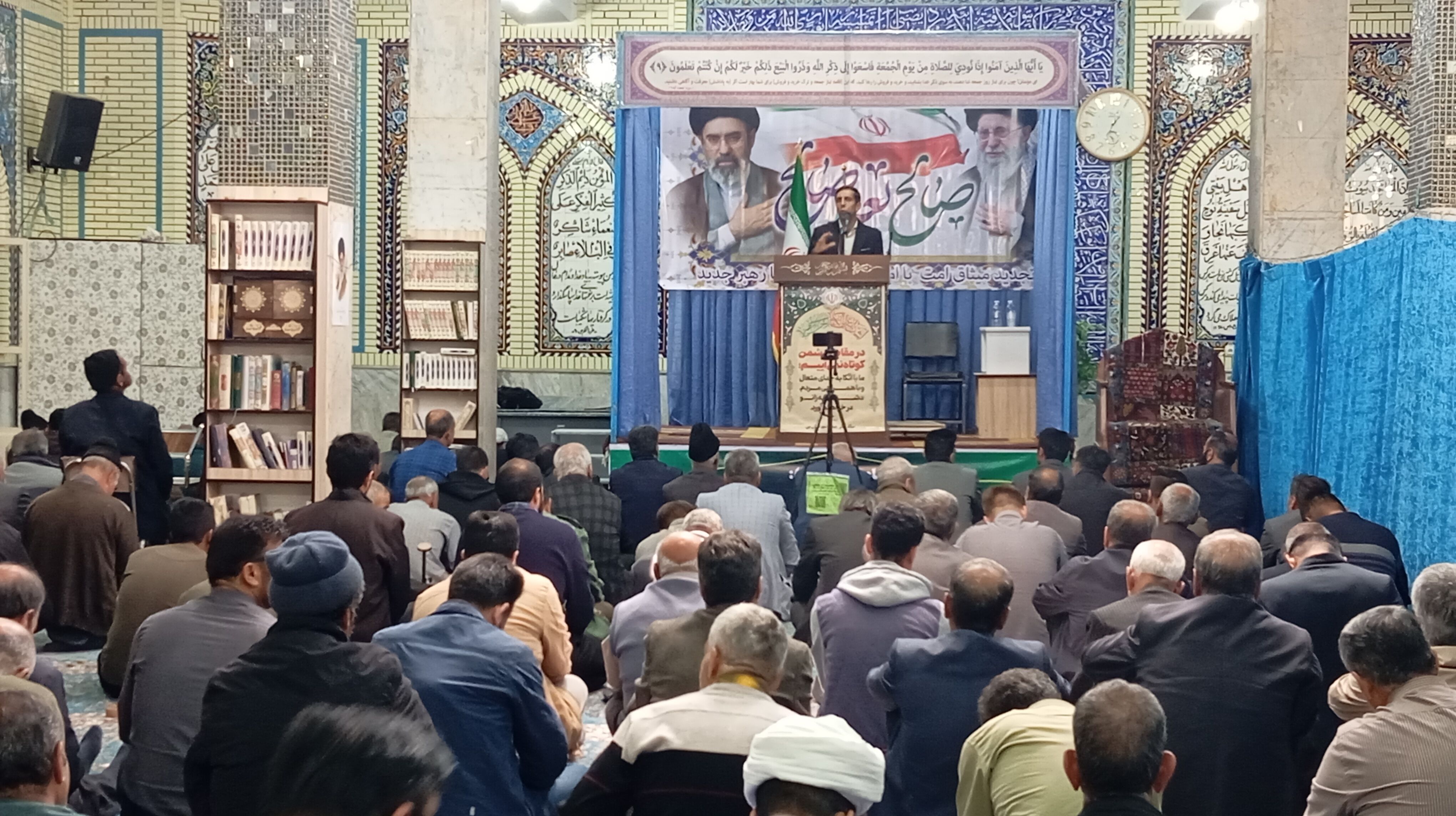 نماز جمعه شهر بن با سخنرانی رئیس آموزش و پرورش 