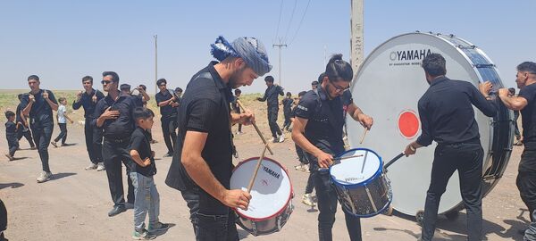 عزاداری ظهر عاشورا در روستای حسن آباد بلهر 