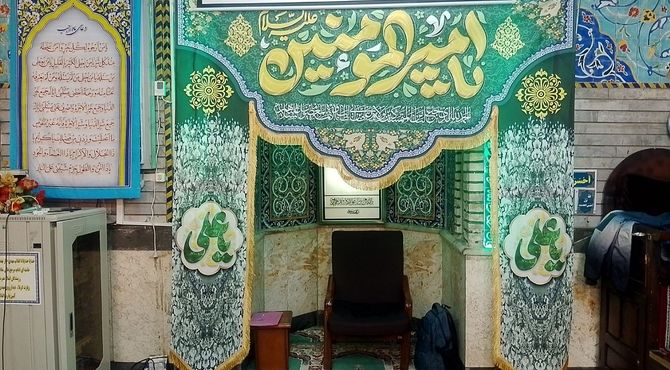 مراسم معنوی اعتکاف در مسجد افضلیه ناحیه دو شهرری 