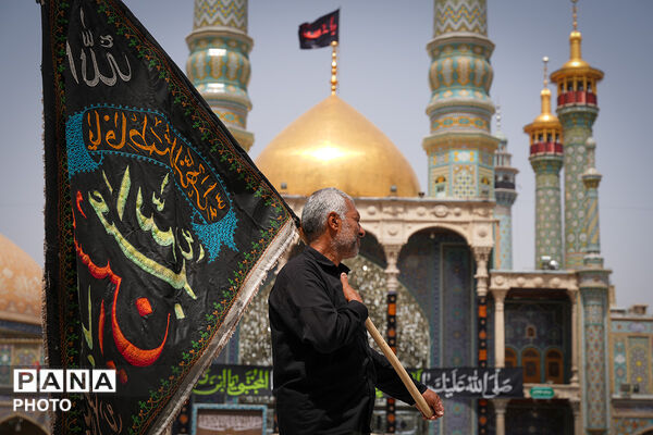 حضور دسته‌جات عزاداری سالروز شهادت امام حسن مجتبی(ع) در حرم حضرت معصومه(س)