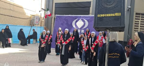 غرفه خبرگزاری پانا، وعده دیدار دانش‌آموزان در راهپیمایی 22 بهمن