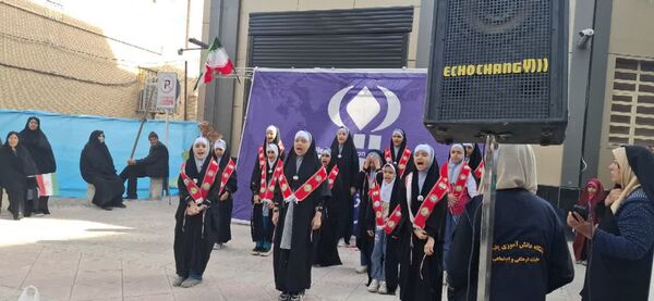 غرفه خبرگزاری پانا، وعده دیدار دانش‌آموزان در راهپیمایی 22 بهمن
