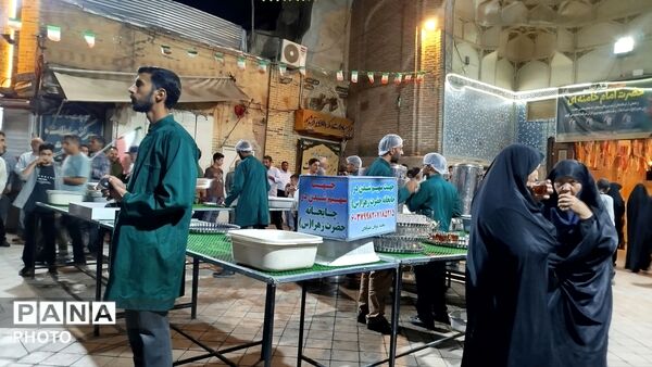 چایخانه حضرت زهرا در نود و هشتمین شب 