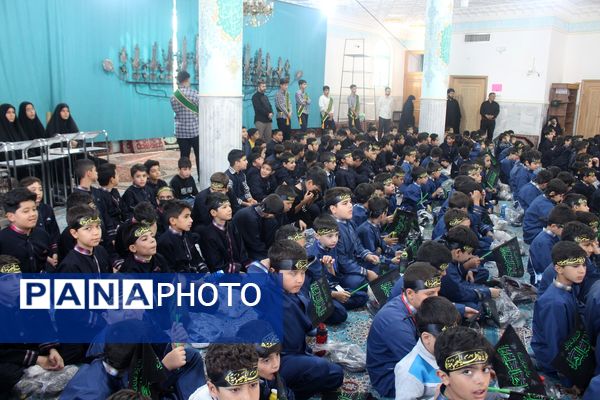 عزاداری دانش‌آموزان قم در آستان مقدس امامزاده سیدعلی(ع)