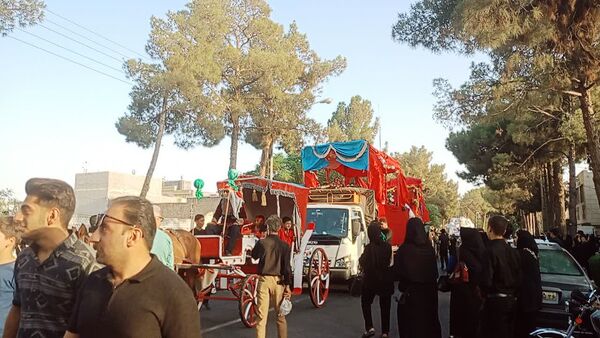 مراسم دسته بنی اسد در کاشمر