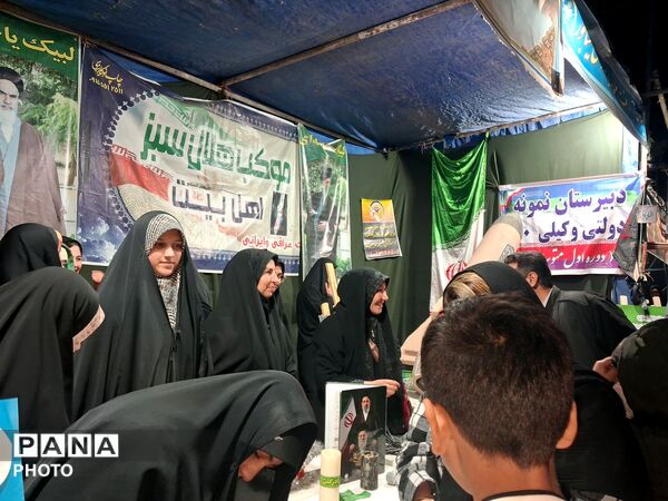 موکب فرهنگی دبیرستان نمونه وکیلی ۱۰ در حسینیه فضل نیشابور