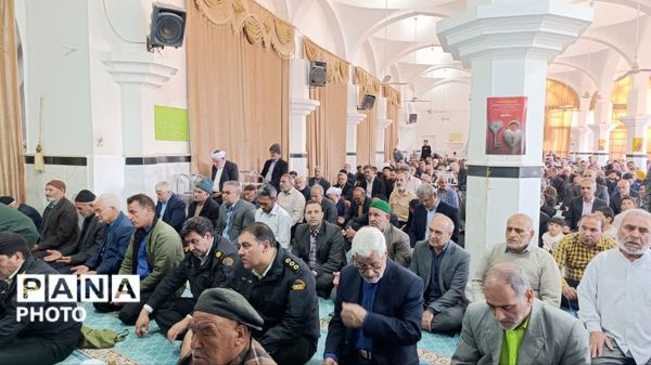 نخستین نماز جمعه ماه مبارک رمضان در شهرستان خلیل‌آباد 