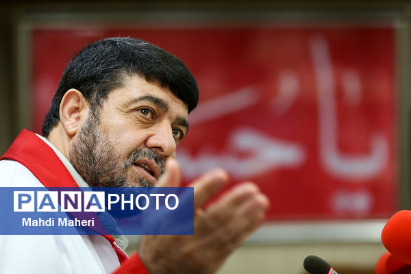 نشست خبری رئیس جمعیت هلال احمر