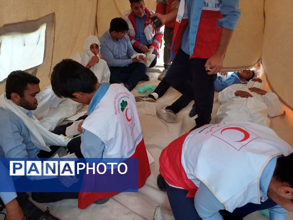  مانور زلزله در تنگستان 