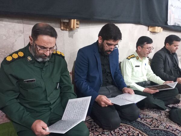 مراسم سوگواری برای خادم الرضا شهید آیت‌الله سید ابراهیم رئیسی در چناران 