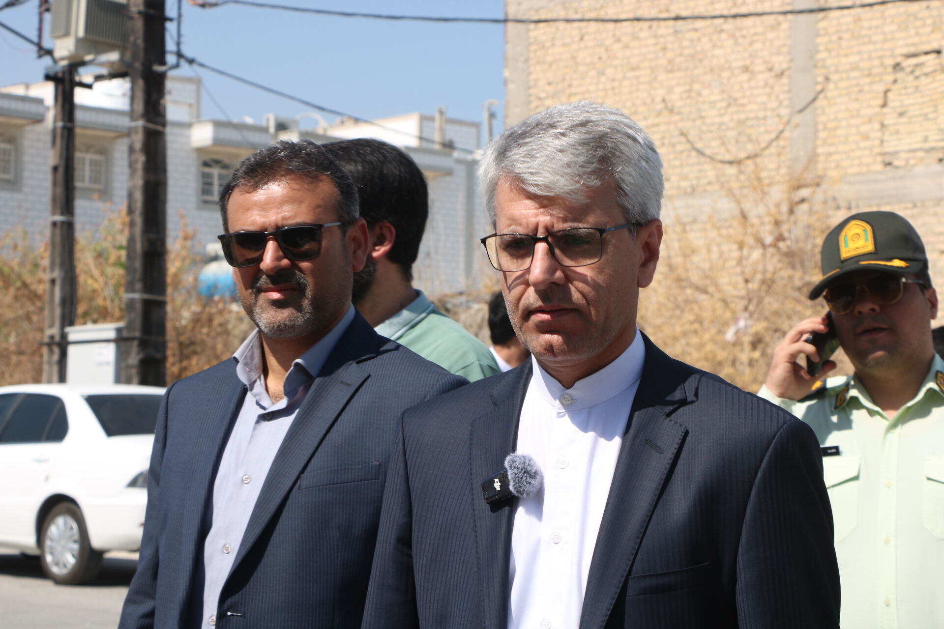 بازدید بقایی از مناطق جنگ‌زده لامرد