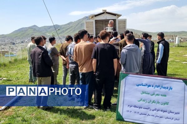 بازدید علمی دانش‌آموزان دبیرستان زانست بانه از اداره هواشناسی