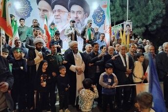 حضور مسئول نمایندگی ولی فقیه سپاه عاشورا در تجمعات حماسی اهر