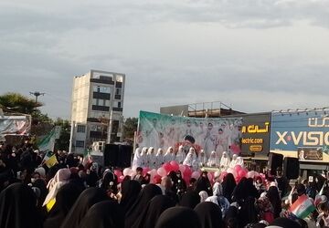مراسم باشکوه ولادت حضرت معصومه(س) و روز دختران جان فدای ایران در پیشوا 