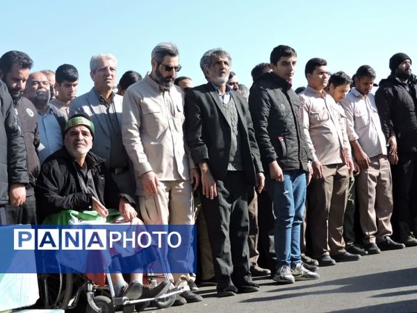 تشییع پیکر شهدای گمنام از مقابل استانداری یزد