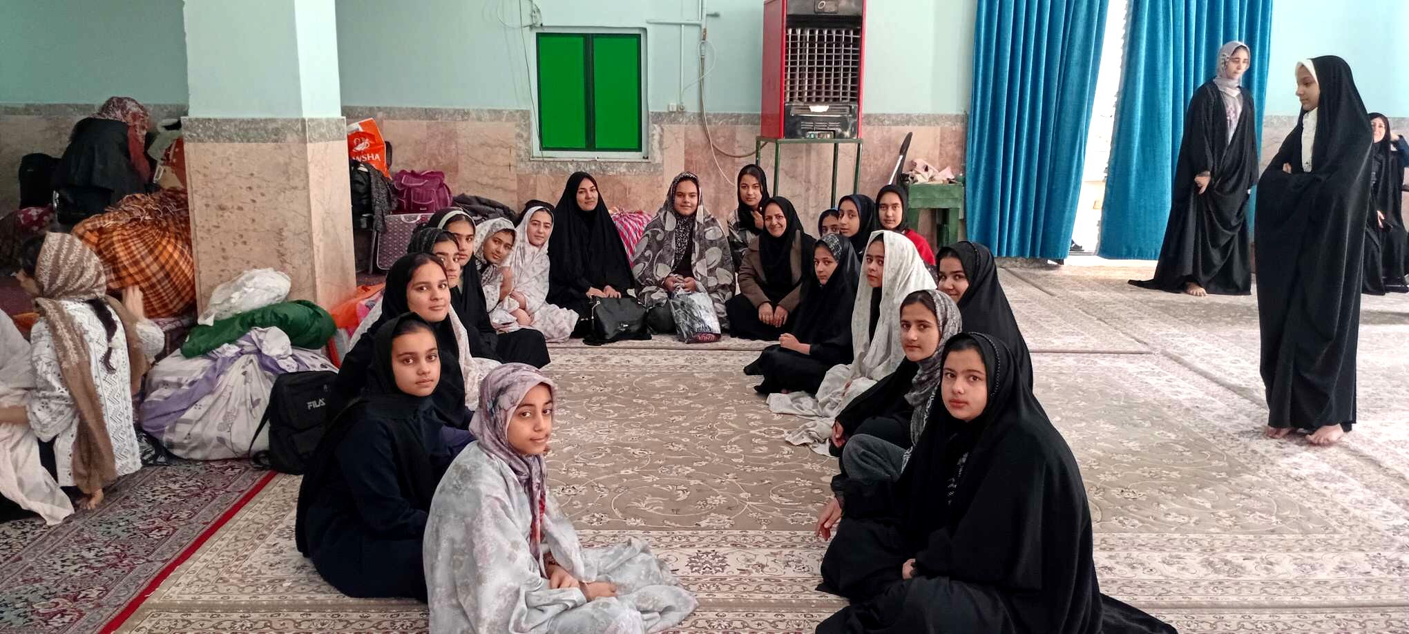 مراسم معنوی اعتکاف در مسجد جامع روستای نقاب خلیل آباد